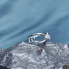 Diamond Knot Fashion Ring, Silver or White Gold