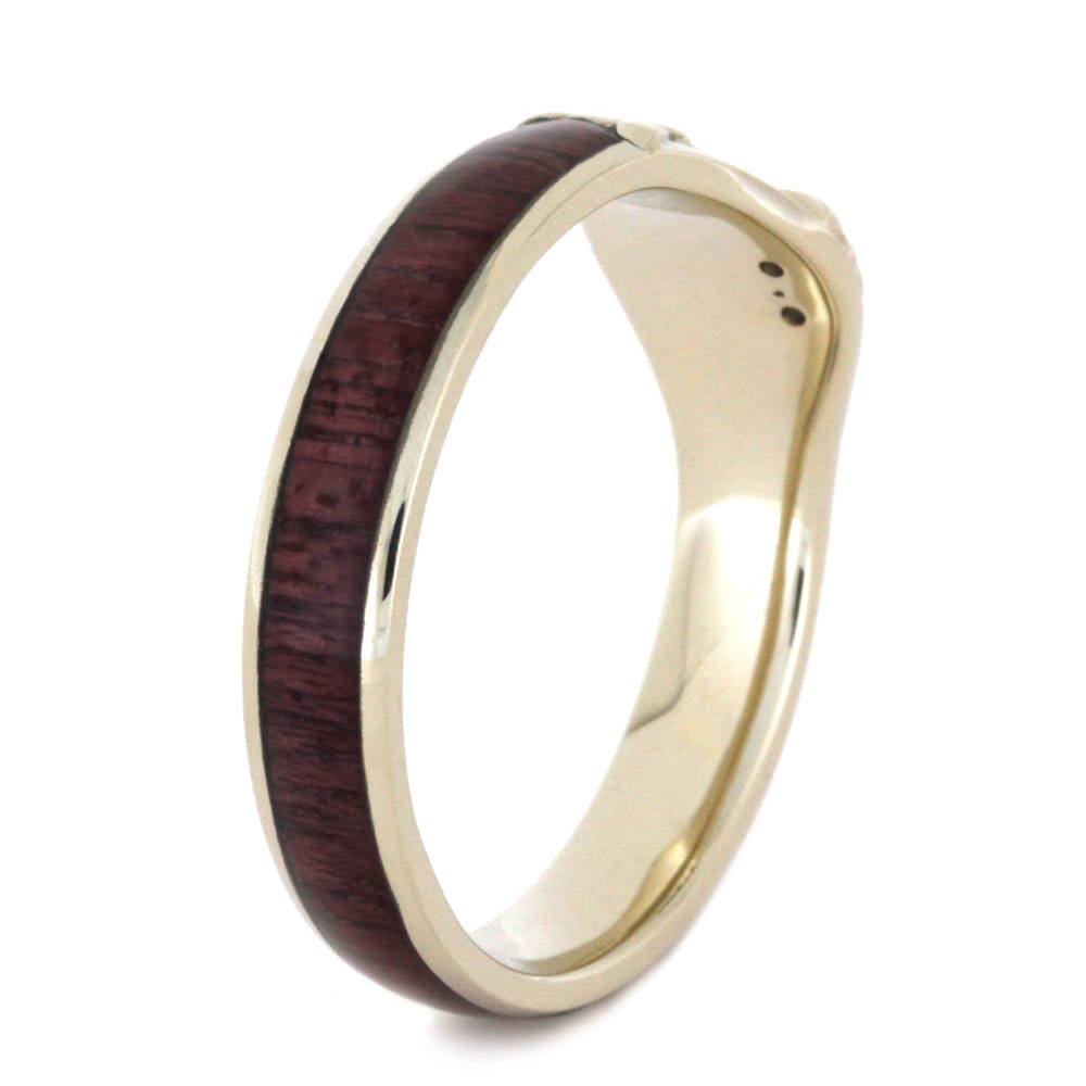 Claddagh Engagement Ring with Jade Heart, Diamonds and Wood-2804 - Jewelry by Johan