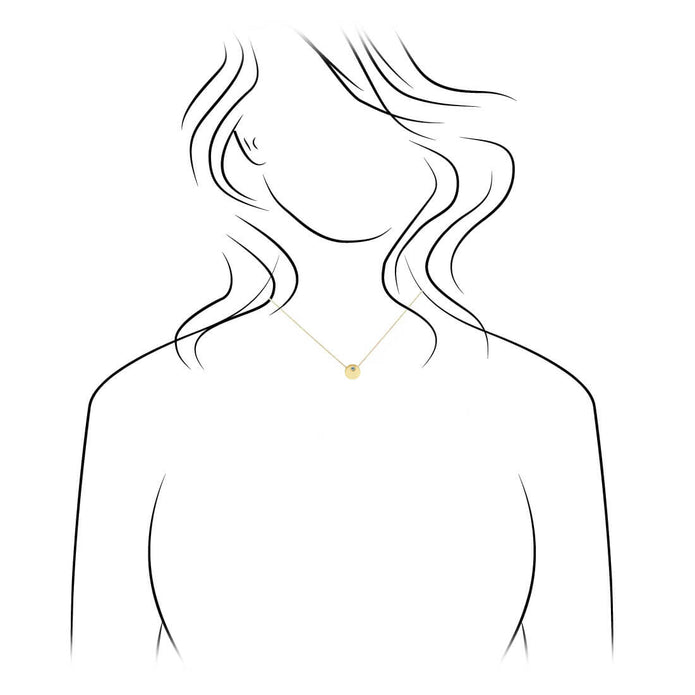 Illustration of necklace worn on a figure