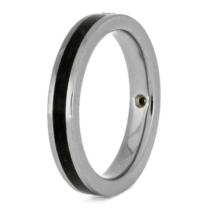 Diamond Women's Wedding Band With Deer Antler And Dinosaur Bone-3687 - Jewelry by Johan