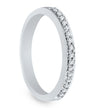 Half Eternity Diamond Wedding Band in Sterling Silver-SHRF025515CTW-SS - Jewelry by Johan