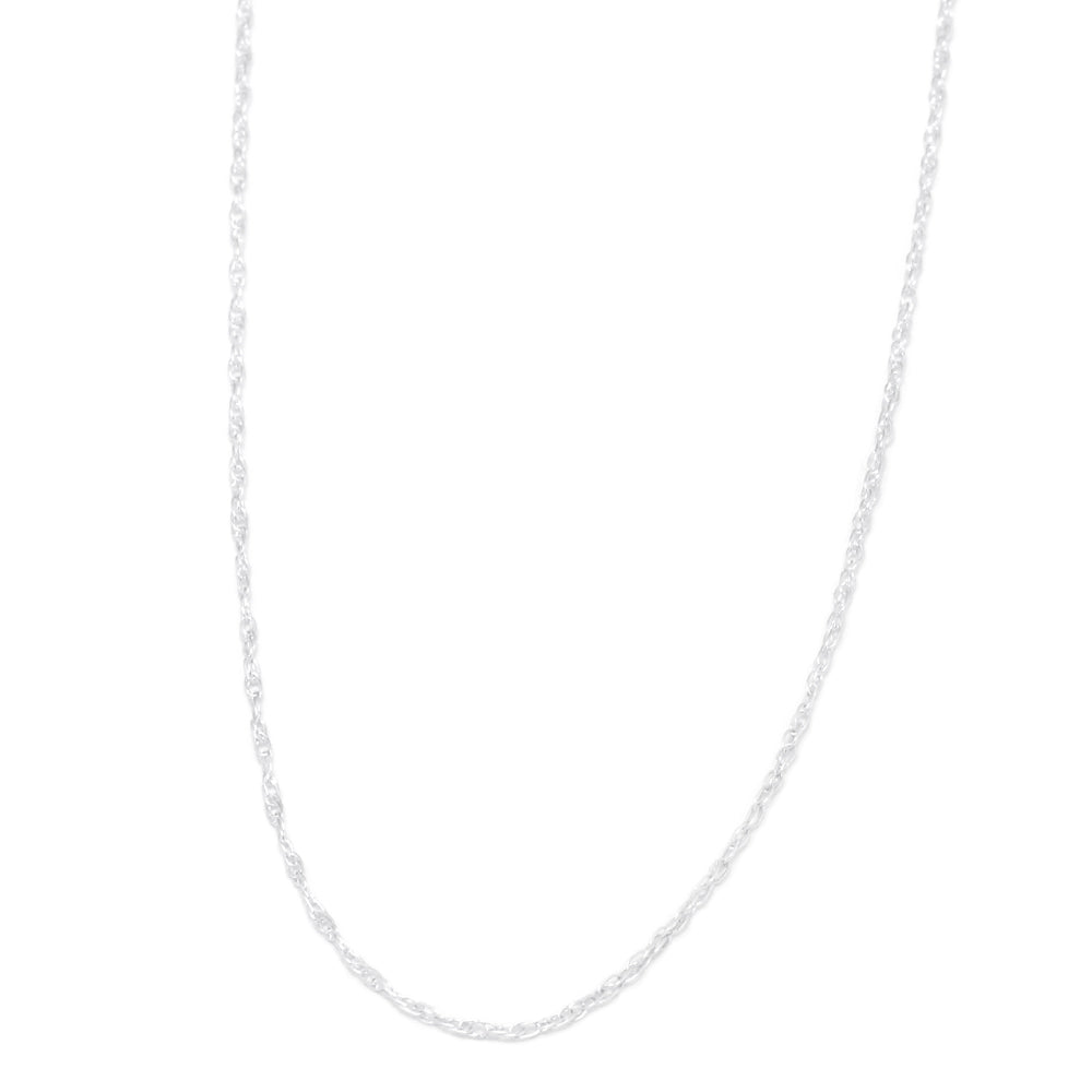 Rope Chain Necklace in Sterling Silver With Spring Ring-CH1057 - Jewelry by Johan