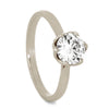 Moissanite Engagement Ring With A Flower Setting-3506 - Jewelry by Johan