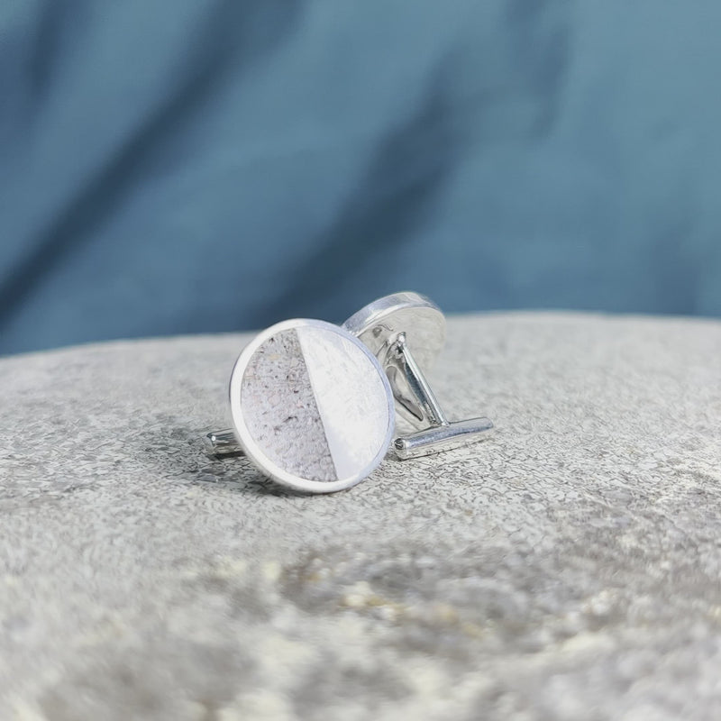 Dinosaur Fossil & Meteorite Cuff Links