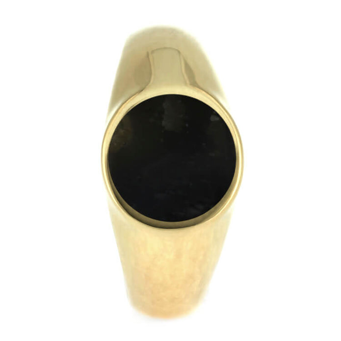 Springbok Horn Signet Ring In Yellow Gold, Trophy Jewelry-3741 - Jewelry by Johan