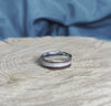 Redwood & Meteorite Ring, Custom Wood Wedding Band