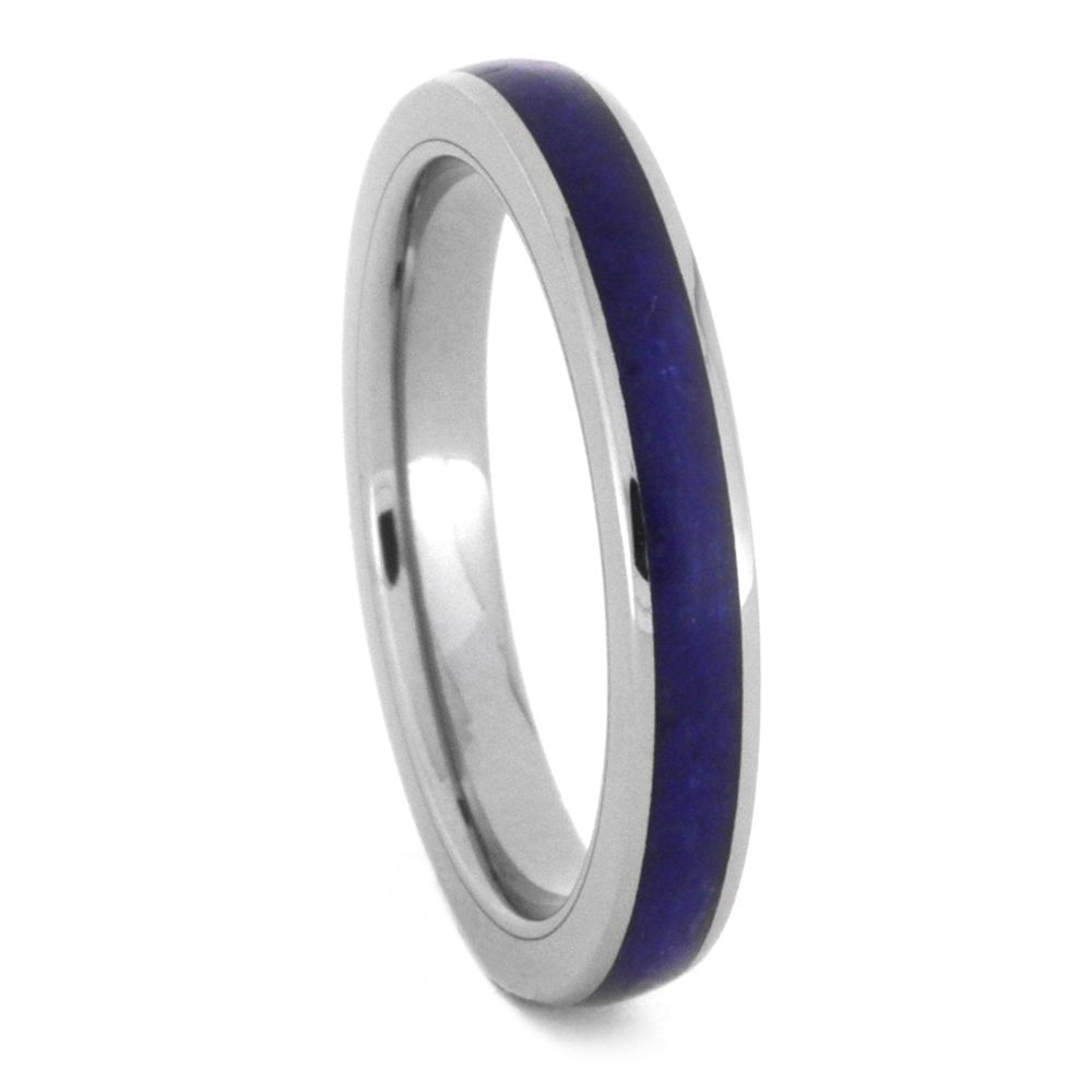Lapis Lazuli Wedding Band Set