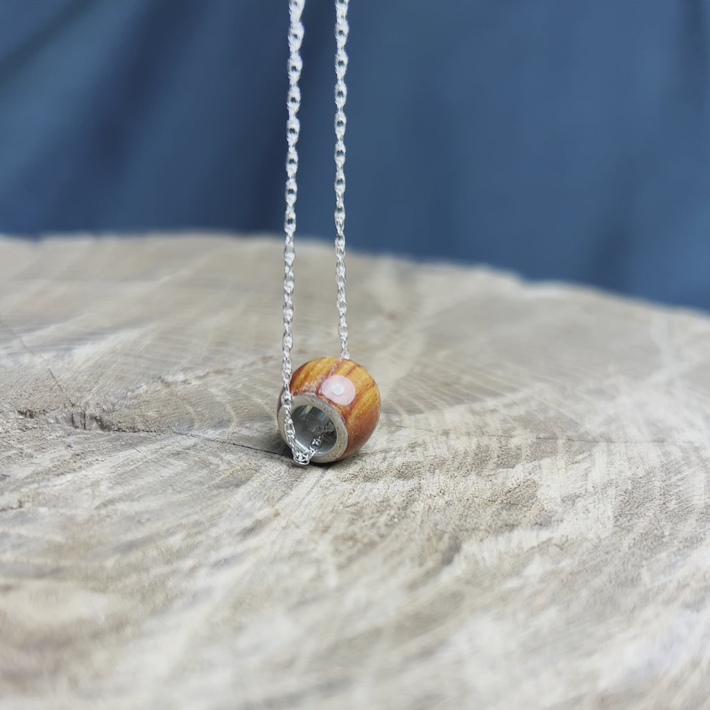 Tulipwood Charm Bead Necklace