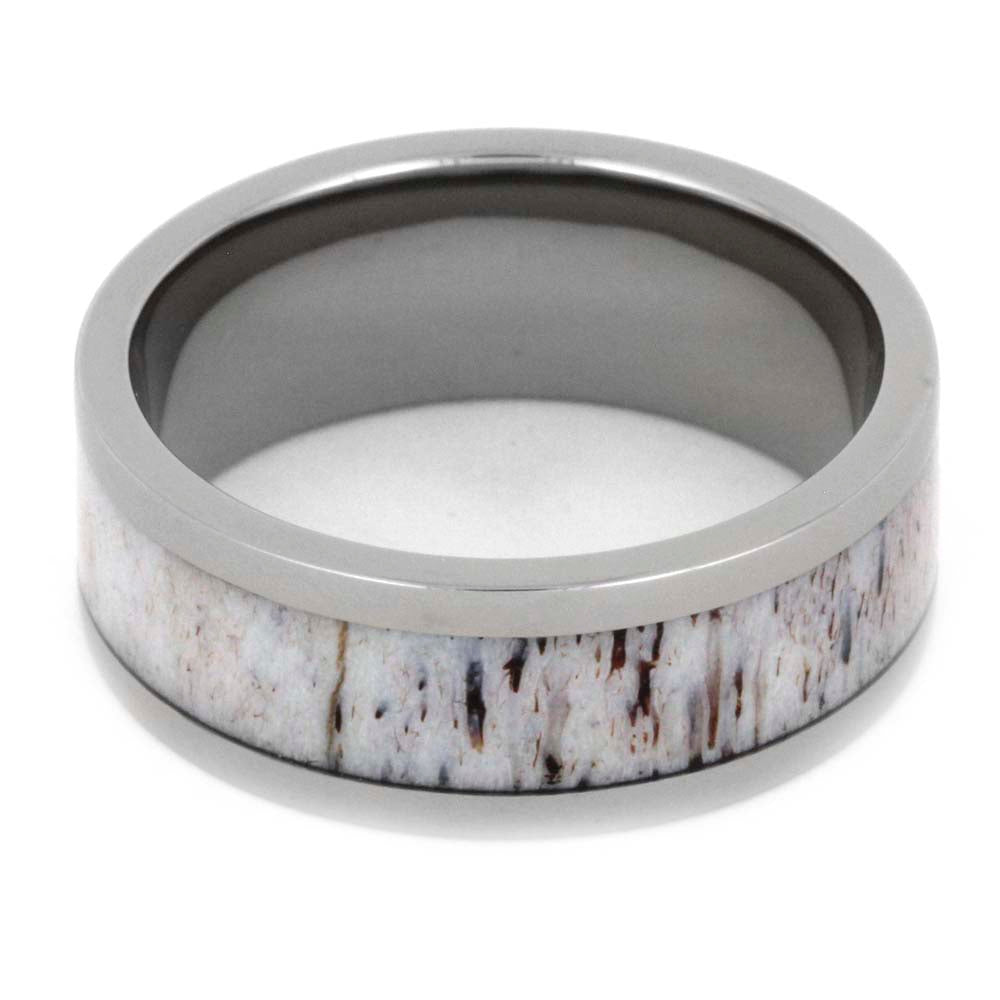 6mm Titanium Deer Antler Wedding Band, In Stock-SIG3007 - Jewelry by Johan