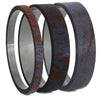 Blue Bronze & Red Mokume Gane Inlays for Interchangeable Rings, 2MM, 5MM or 6MM-INTCOMP-MOK - Jewelry by Johan