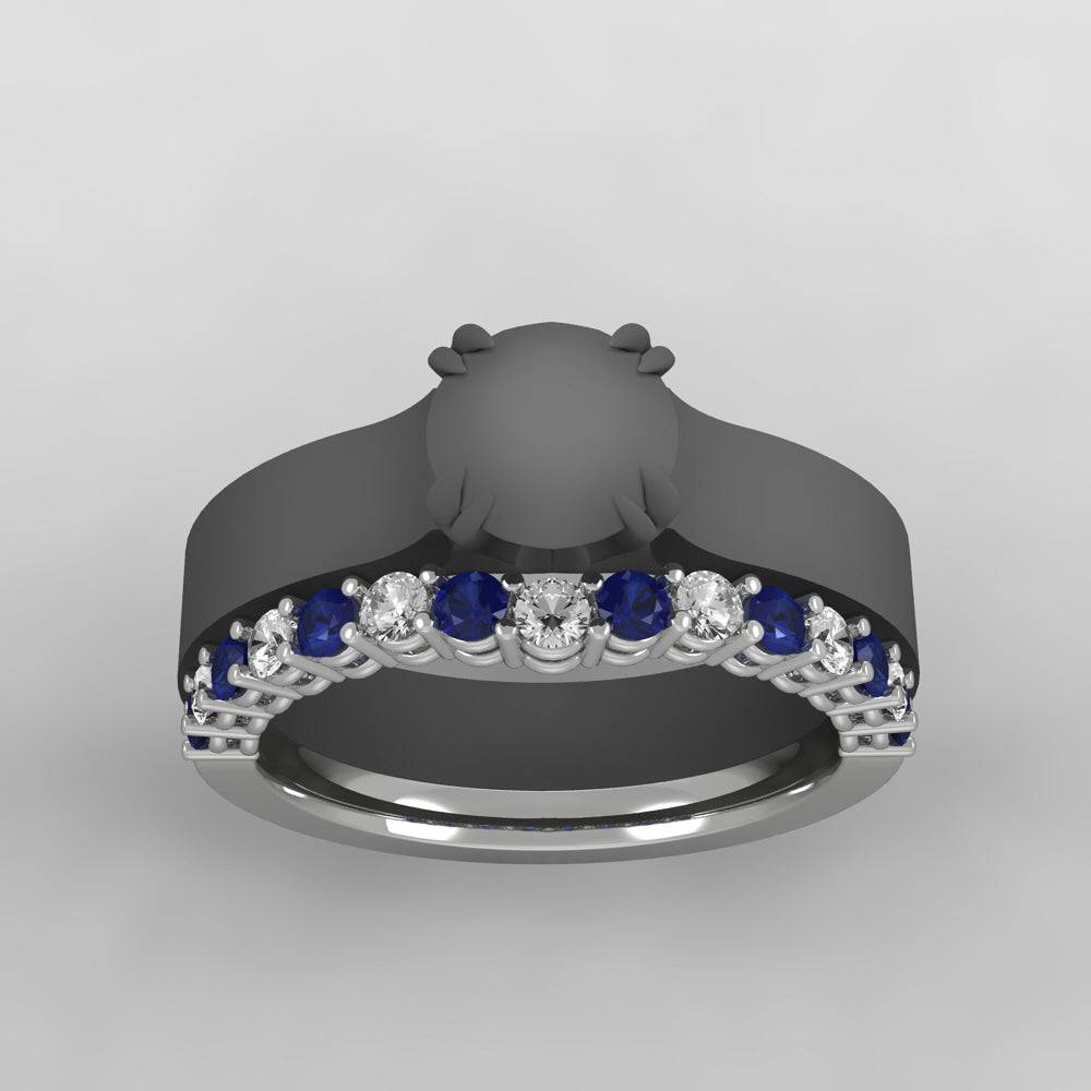 Custom Sapphire Women's Wedding Band