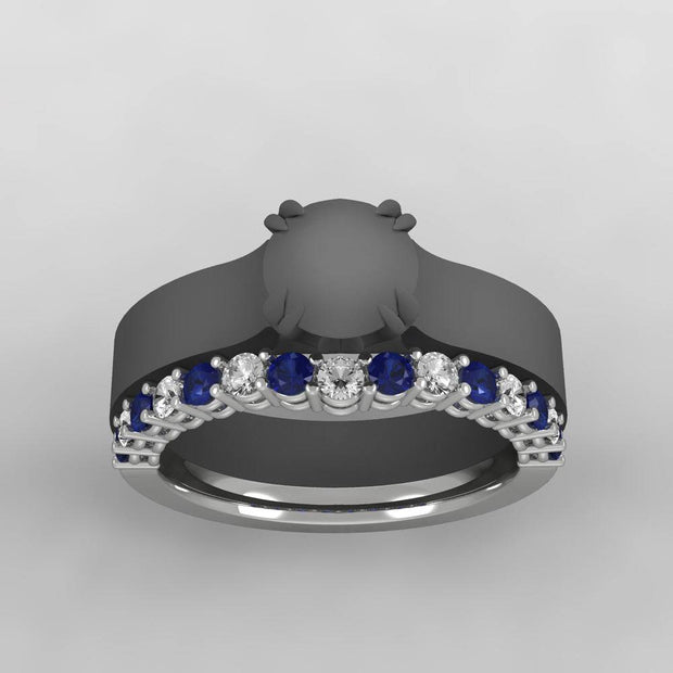 Custom Sapphire Women's Wedding Band