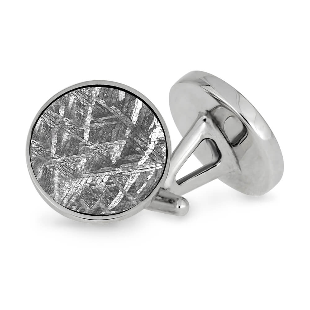 Authentic Meteorite and Stainless Steel Cuff Links-CFSS-MT - Jewelry by Johan