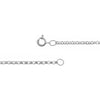White Gold Rolo Chain