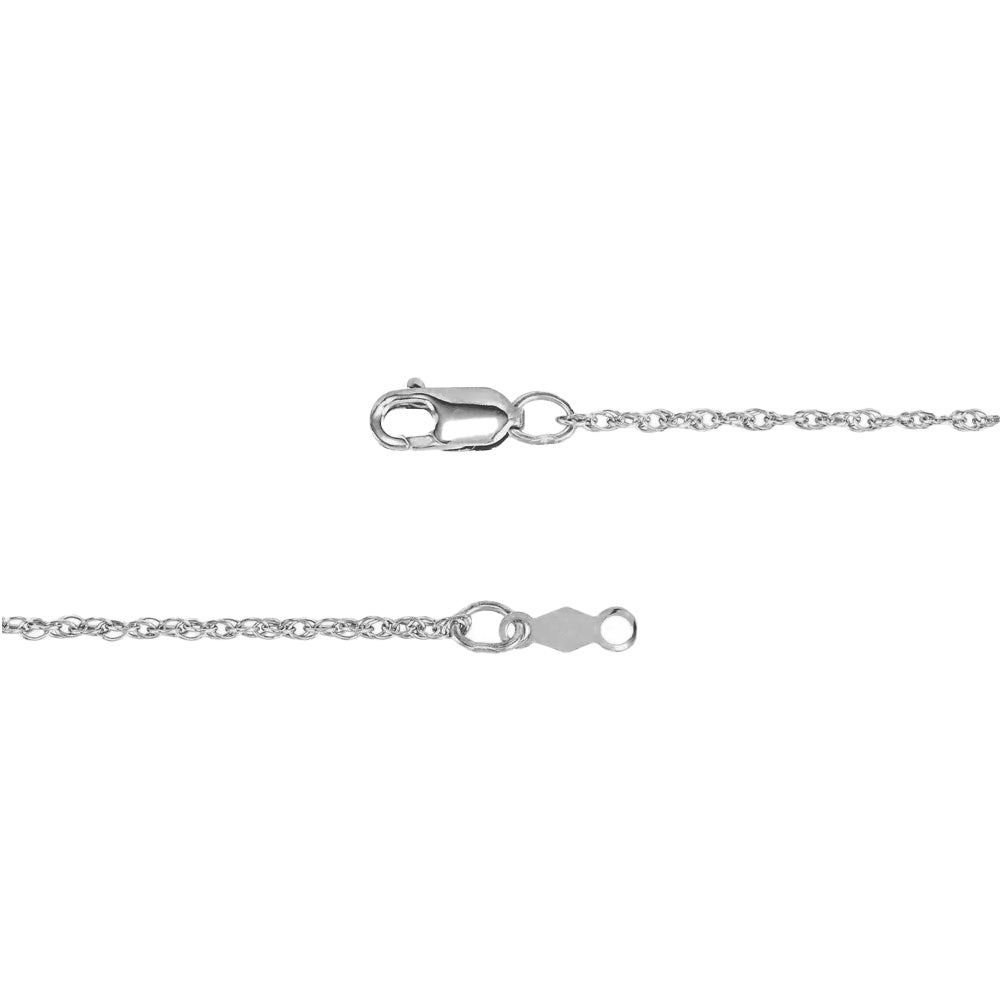 Sterling Silver Rope Chain With Lobster Clasp