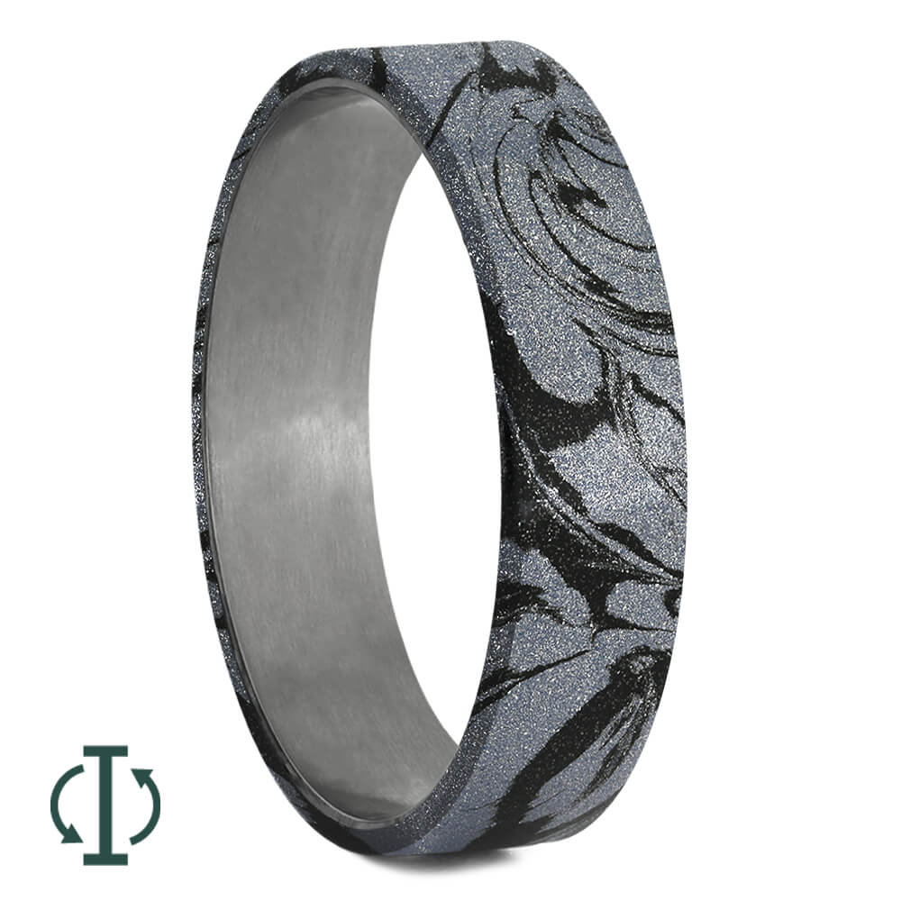 Cobaltium Mokume Gane Inlays for Interchangeable Rings, 2MM, 5MM or 6MM-INTCOMP-MOK - Jewelry by Johan
