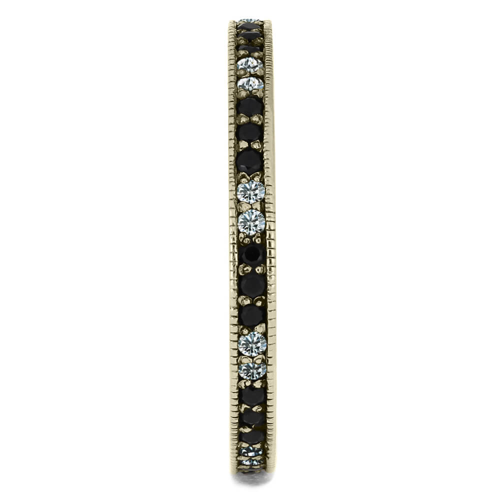 Black & White Diamond Eternity Wedding Band-DJ1000 - Jewelry by Johan