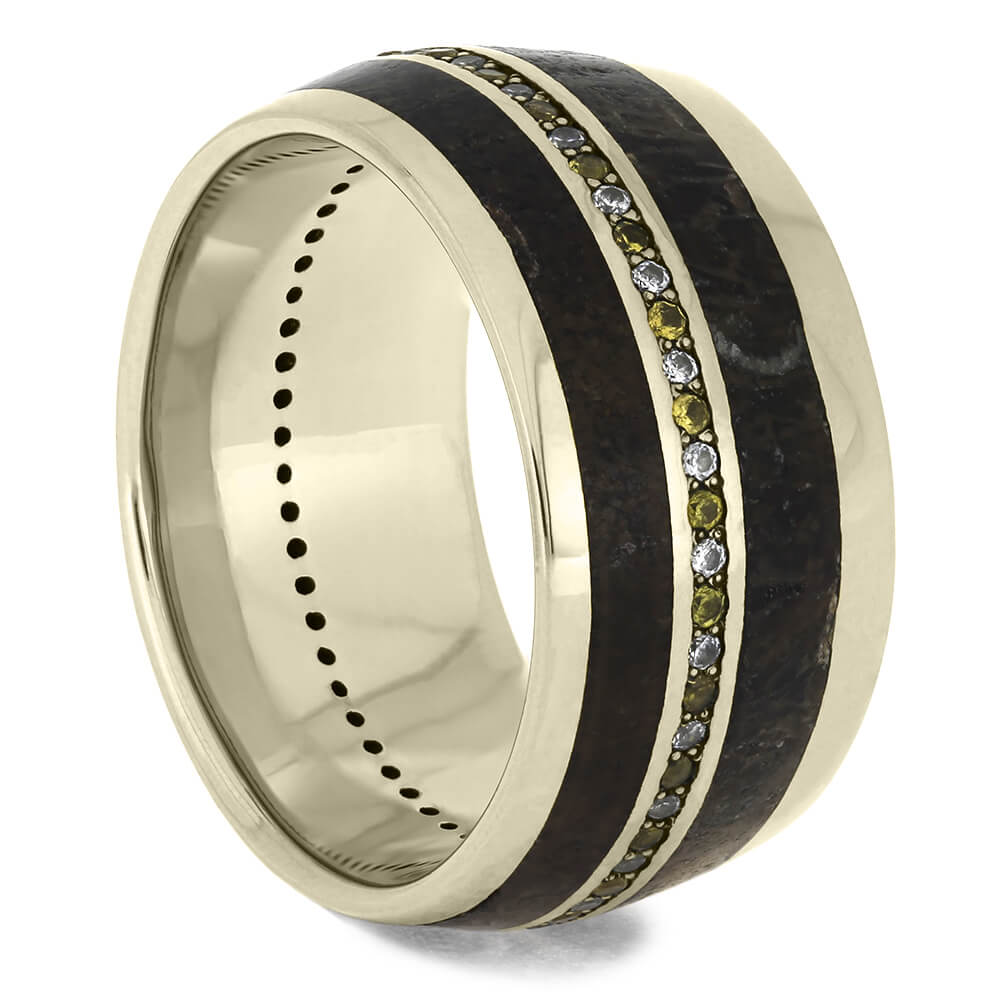 Unique Diamond Eternity Ring in White Gold With Sapphires-DJ1006WG - Jewelry by Johan