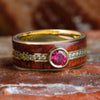 Solid Gold Eternity Ring With Ruby