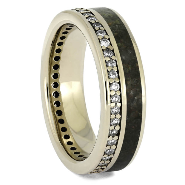 Diamond Eternity Ring with Dinosaur Bone