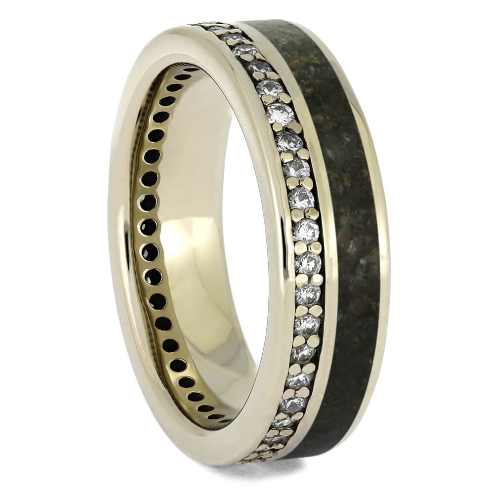 Diamond Eternity Ring with Dinosaur Bone