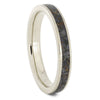 Crushed Dinosaur Bone Women's Wedding Band
