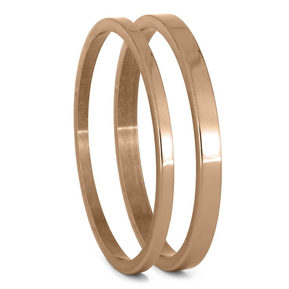 Rose Gold Inlay Components For Interchangeable Rings, 1MM or 2MM-INTCOMP-RG - Jewelry by Johan