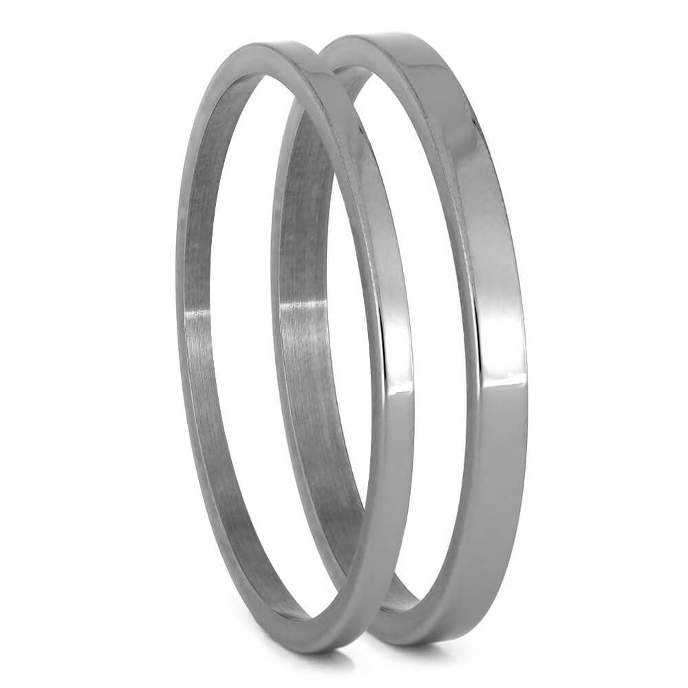Titanium Pinstripe Components For Interchangeable Rings, 1MM or 2MM-INTCOMP-TI - Jewelry by Johan
