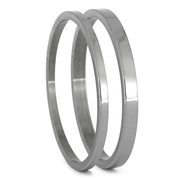 Titanium Pinstripe Components For Interchangeable Rings, 1MM or 2MM-INTCOMP-TI - Jewelry by Johan