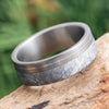 Meteorite and Titanium Wedding Band