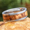 Wood and Titanium Wedding Band