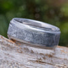 Meteorite and Titanium Wedding Band