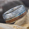 Meteorite and Mokume Wedding Band
