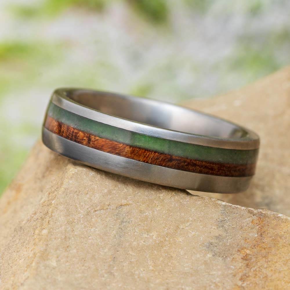 Sea Glass Wedding Band