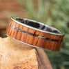 Honduran Rosewood and Mokume Wedding Band