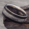 Meteorite and Blackwood Wedding Band for Men