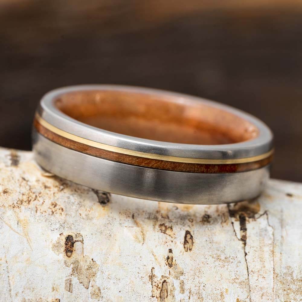 Sindora Wood Wedding Band