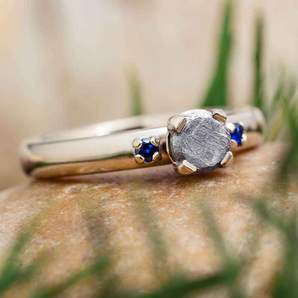 Genuine Emerald ring, Meteorite Dust ring, crystal, gemstone ring, wed –  Upstate Resin Works LLC