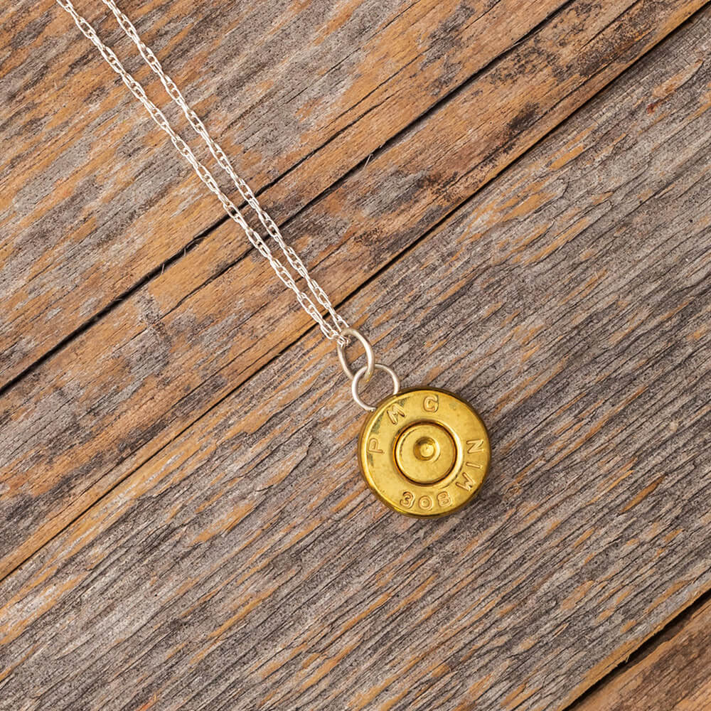 .308 Brass Bullet Casing Pendant