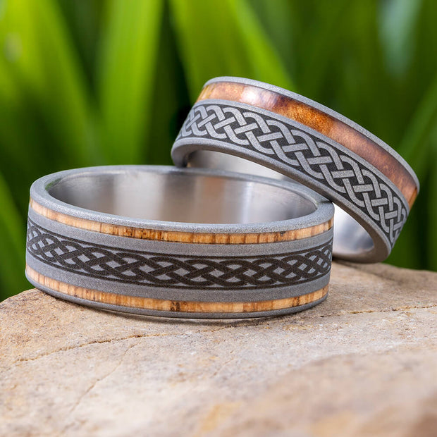 Celtic Knot Ring Set