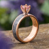Rose Gold Morganite Engagement Ring