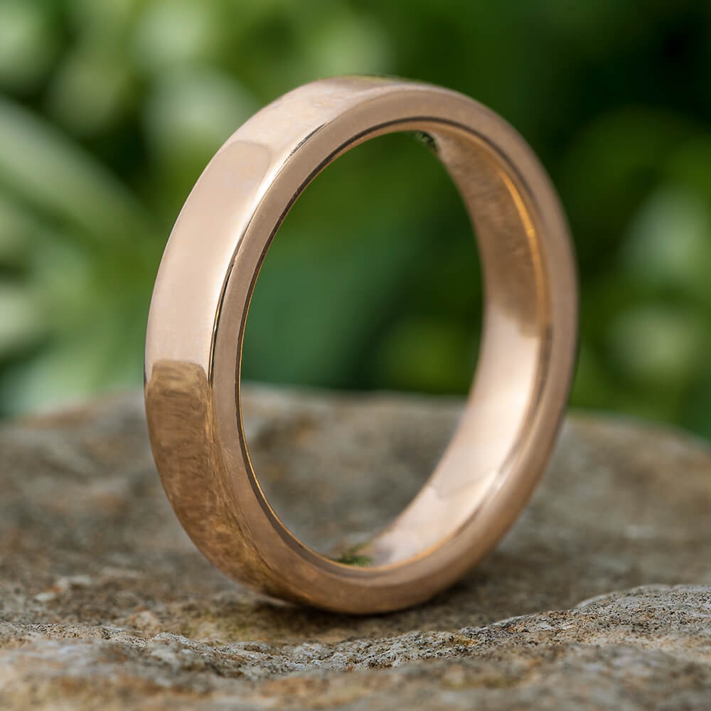 Simple Gold Wedding Band, Yellow Gold Ring-2718 - Jewelry by Johan