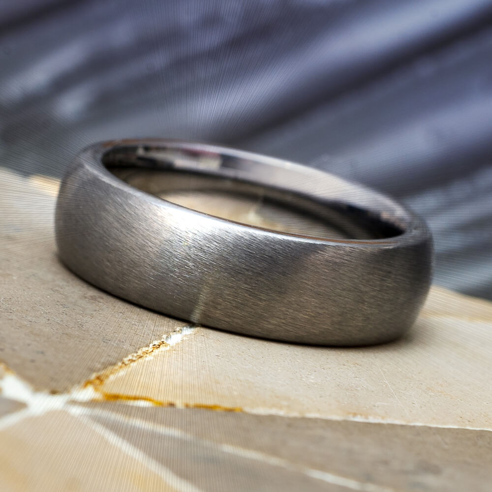 Minimalist Tungsten Wedding Band