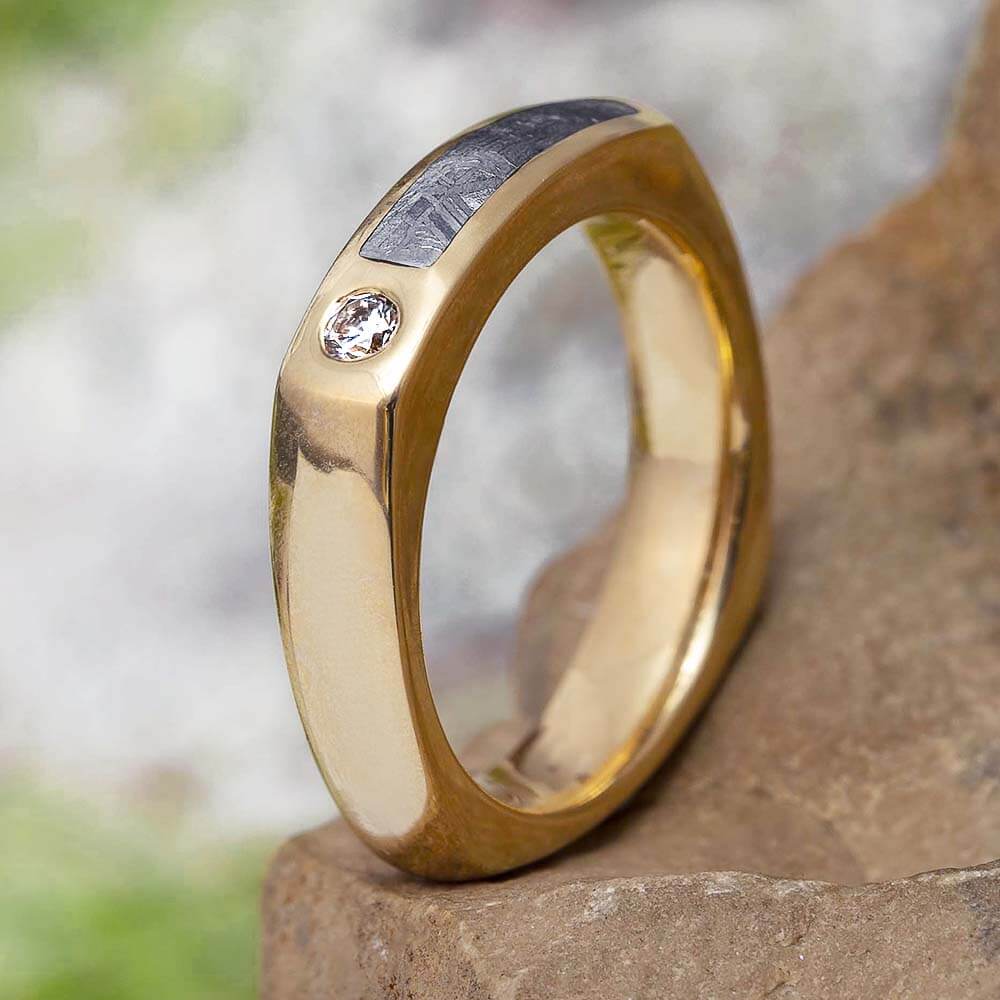 Meteorite Wedding Ring for Men