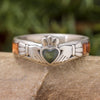 Jade Claddagh Ring