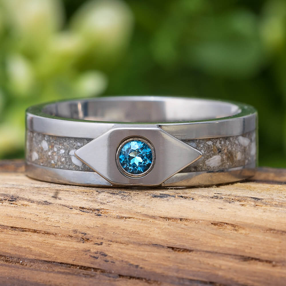 Pet Memorial Ring in Titanium