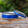 Matching Lapis Lazuli His and Hers Wedding Bands