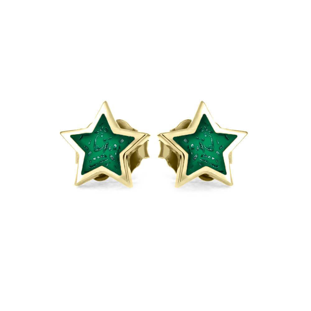 Stardust™ Stud Earrings In Yellow Gold