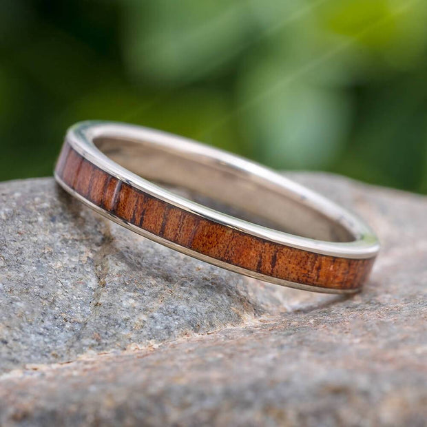 Thin Wood Wedding Band