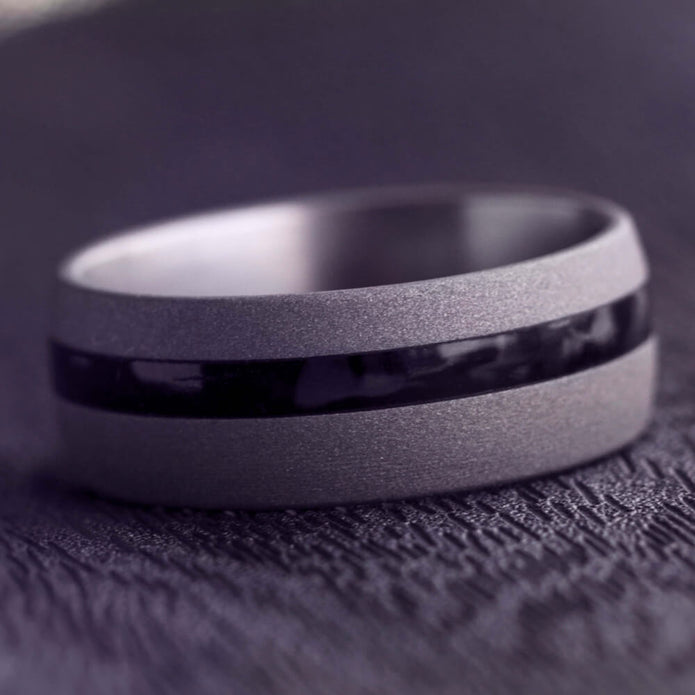Black Wood Wedding Band